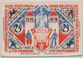 Németország / Weimari Köztársaság / Bielefeld 1921. 25M "Gundlach-Bielefeld Gesetzlich Geschütz...