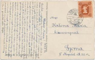 Kistarcsa, Hősök emlékműve, Szt. Imre szobor, Községháza, Állami népiskola (EB)