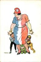 'A francia mama kedvencei' Trianoni lapsorozat I. / Anti-French, irredenta propaganda s: Márton L.