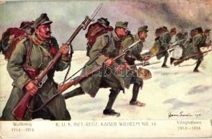 K.u.K. Infanterie-Regiment Kaiser Wilhelm Nr. 34 / K.u.K. soldiers, battle scene s: Hans Larwin (gluemark)