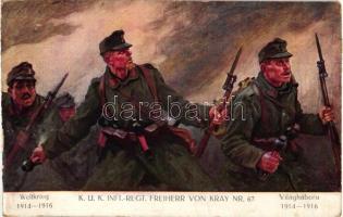 K.u.K. Infanterie-Regiment Freiherr von Kray Nr. 67 / K.u.K. soldiers, battle scene s: Hans Larwin (gluemark)