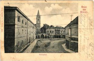 Szászváros, Schulplatz / School square (wet damage)