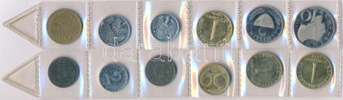 Ausztria 1951-1979. 2gr-10Sch (14x) T:1-2 Austria 1951-1979. 2 Groschen - 10 Schilling (14x) C:UNC-XF