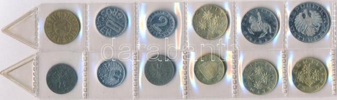 Ausztria 1951-1979. 2gr-10Sch (14x) T:1-2
Austria 1951-1979. 2 Groschen - 10 Schilling (14x) C:UNC-X...