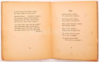 Simándi Béla: Szomorú könyv. Bp., 1922. A szerző üdvözlő soraival és dedikációjával! Papírkötésben, ...