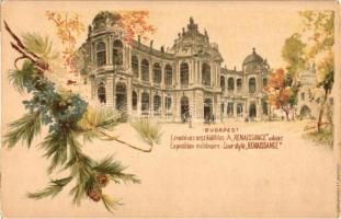 Budapest, Ezredéves Országos Kiállítás, Reneszánsz udvar, 2kr Ga. litho s: Cserna