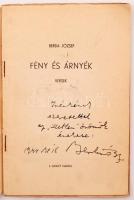 Berda József: Fény és árnyék. Karcag, 1943, szerzői kiadás. 483. számú sorszámozott, aláírt példány,...