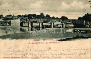 Jászberény, Margit-kőhíd, kiadja Brünnauer Adolf (Rb)
