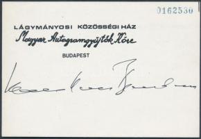 Klaus Maria Brandauer (1943-) osztrák színművész autogramja / Klaus Maria Brandauer (1943-) autograph signature