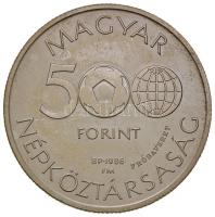 1986. 500Ft Ag "Labdarúgó VB Mexikó - Stadion" PRÓBAVERET (27.93g) T:BU kis k. Csak 50db! ...