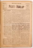 1916 A Pesti Hírlap augusztusi számai kemény kötésben, a háború híreivel, szép állapotban