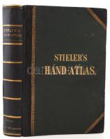 Stielers, Adolf: Hand Atlas über alle theile der Erde und über das Weltgebaude. 95 Karten. Gotha Justus Perthes. cca 1882. Kiadói félbőr kötésben, restaurált. Szép állapotban.