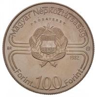 1982. 100Ft Cu-Ni "Labdarúgó VB I." PRÓBAVERET (23.34g) T:BU Csak 50db! R!
Hungary 1982. 1...