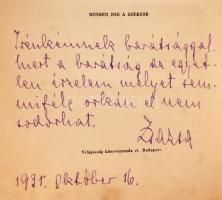 Fedák Sári: Útközben. Beszélgetés a barátommal. Budapest, Szőllősi Zsigmond. Dedikált példány! A kés...