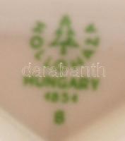 Hollóházi népviseletes asszony, kézzel festett jelzett, apró lepattanásokkal , m:28 cm /Handpainted ...