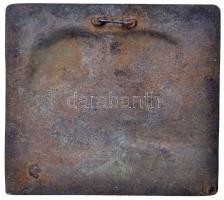 DN "Marx és Lenin" Br plakett (130x147mm) T:2
ND "Marx and Lenin" Br plaque (130...