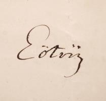 1894 Eötvös Loránd(1848-1919) vallás- és közoktatásügyi miniszter aláírása segédtanári kinevezési ok...