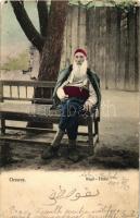 Orsova, Ada Kaleh. Begó-török, Bego Mustafa / Turkish Begó (ragasztónyom / gluemark)