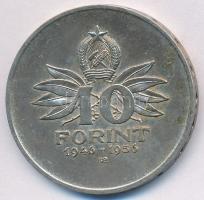 1956. 10Ft Ag "10 éves a Forint" T:2,2-