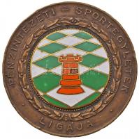 Berán Nándor (1889-1965) 1935-1938. "Pénzintézeti Sportegyletek Ligája" (3xklf) zománcozot...