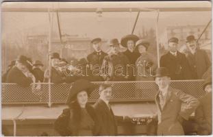 Abbazia, on board - 5 old photo postcards