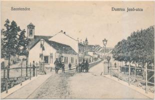Szentendre, vasútállomás és Dumtsa Jenő utca - 2 db régi képeslap / 2 old postcards