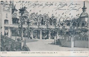 7 db RÉGI külföldi városképes lap, egy panorámalappal; amerikai / 7 old foreign town-view postcards,...