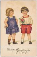 46 db RÉGI motívumlap pár lithoval, vegyes minőség; üdvözlő (húsvét, karácsony, újév) / 46 old motiv...