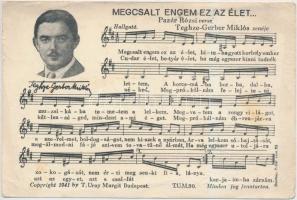 3 db RÉGI motívumlap, vegyes minőség; zenés kottás lap / 3 old motive cards, mixed quality; Music sh...