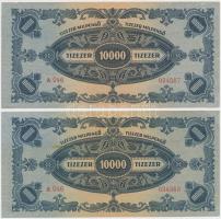 1946. 10.000MP (2x) sorszámkövetők T:I,I-
