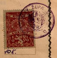 1920 Szörényi Erzsébet geológus fényképes csehszlovák útlevele, sok bejegyzéssel / Czechoslovakian p...
