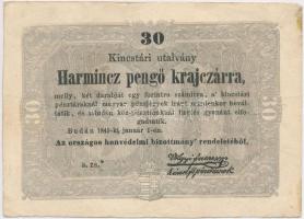 1849. 30kr "Kossuth bankó" T:III