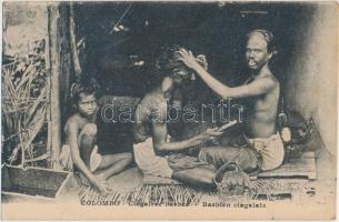 Colombo, Cingalese barber, folklore (EK)
