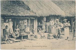 Srí Lanka, Ceylon; Marchands de Fruits / Fruit Merchants, folklore