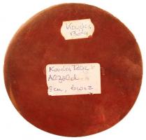 Kovács Béla (1926-1995): Alföld. Bronz, jelzés nélkül, d:8,8 cm