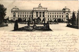 Lviv, Lwów, Lemberg; Gmach Sejmowy / Landtagsgebäude, collage