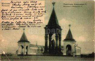 Moscow, Moscou; Monument d'Alexandre II (EB)