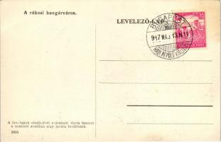 Budapest XIV. Rákosmező Hangárváros; a nemzeti aviatikus alap javára. 'Hadirepülő kiállítás...