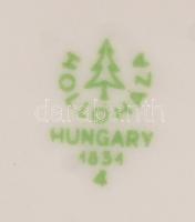 Hollóházi márvány váza, jelzett, hibátlan, m:25,5 cm