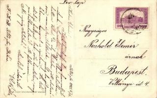 Békés, Izr. templom / zsinagóga, M. kir. szálloda, Hosszúfoki ármentesítő társulat; kiadja Végh Lajo...