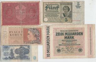 30db-os magyar és külföldi bankjegy tétel, közte jobb darabokkal T:vegyes 30pcs of various banknotes with some better pieces C:mixed