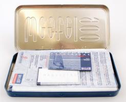 "WESTEL 900-A kapcsolat" fém tolltartó papírokkal, 23x12x2 cm