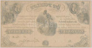 1852. 5Ft "Kossuth bankó" kitöltetlen "E" sorozat T:II
Hungary 1852. 5 Forint wi...