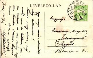 Torda, Látkép a piaccal; Füssy József kiadása / view of the market place