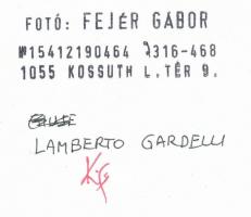 cca 1980 Fejér Gábor(1954-): Lamberto Gardelli(1915-1998) olasz karmester Budapesten, pecséttel jelz...