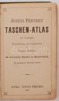 Justus Perthes' Taschen-Atlas. Szerk.: Habenicht, Hermann. Gotha, 1888, Justus Perthes. 24 db r...