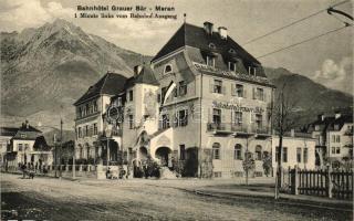 Merano, Meran; Bahnhotel Grauer Bär / hotel