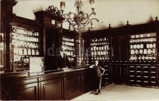 1911 Fiume, Apotheke, Kunstverlag Ferd. Sekouschek / pharmacy interior, photo (EB)