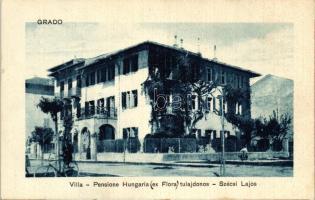 Grado, Villa Pensione Hungaria, tulajdonos Szécsi Lajos / Hungarian villa