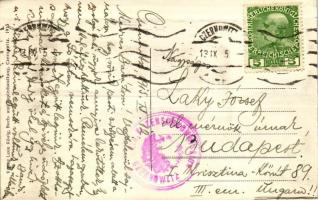 1915 Chernivtsi, Czernowitz; Hauptbahnhof, Verlag Leon König / railway station